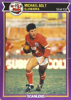 1987 Scanlens Rugby League #53 Michael Bolt Front